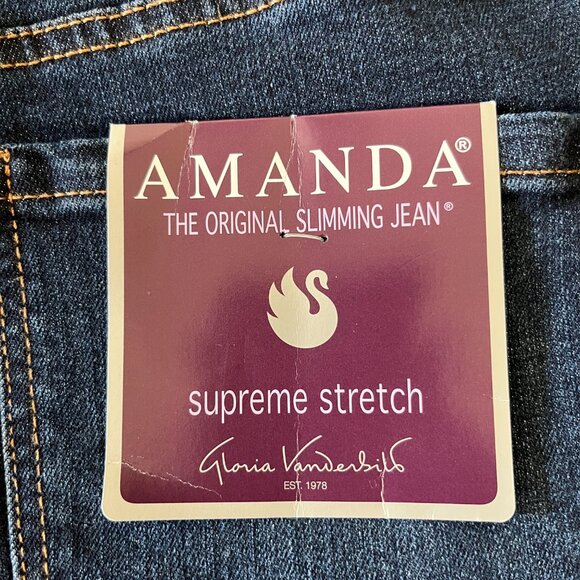 Gloria Vanderbilt Jeans - Women Size 8 Long(28" Waist, 32" Inseam) - Amanda - Picture 3 of 5